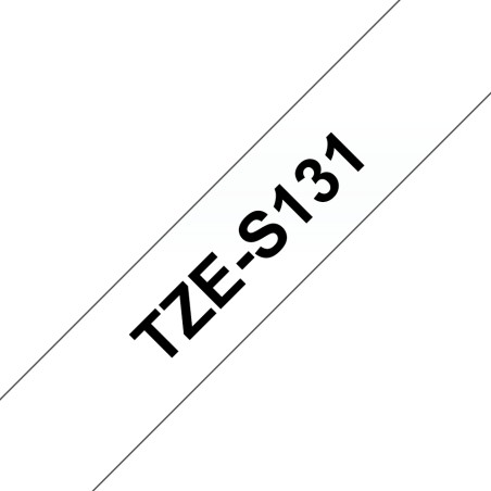 Brother Tape black on clear 12mm